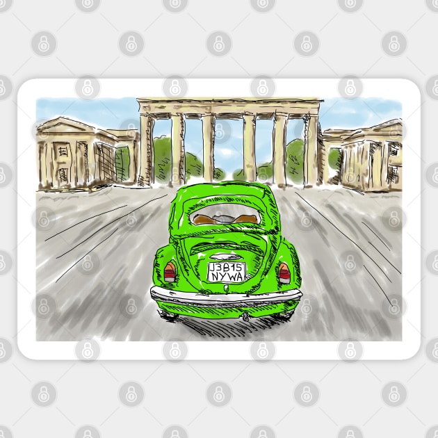 Classic car Sticker by NYWA-ART-PROJECT